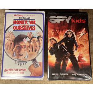 Spy Kids and Honey, We Shrunk Ourselves VHS--Lot of 2 Movies